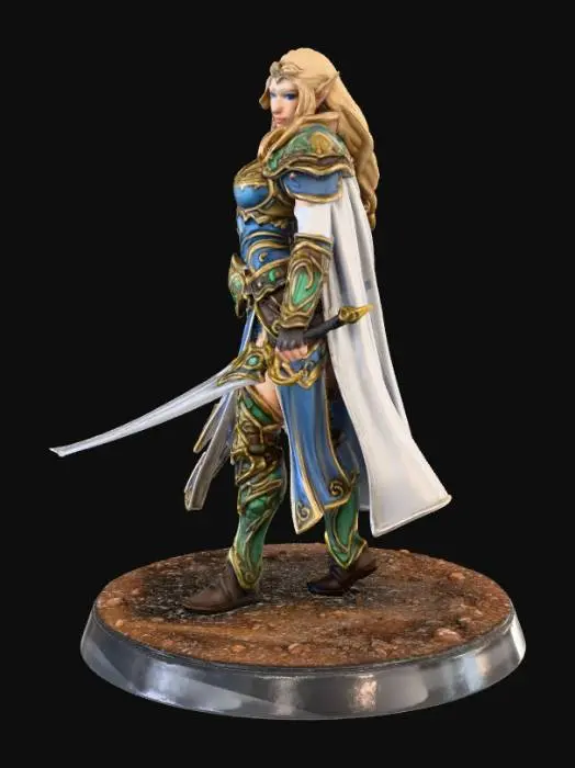 3D model for Elf Warrior Princess