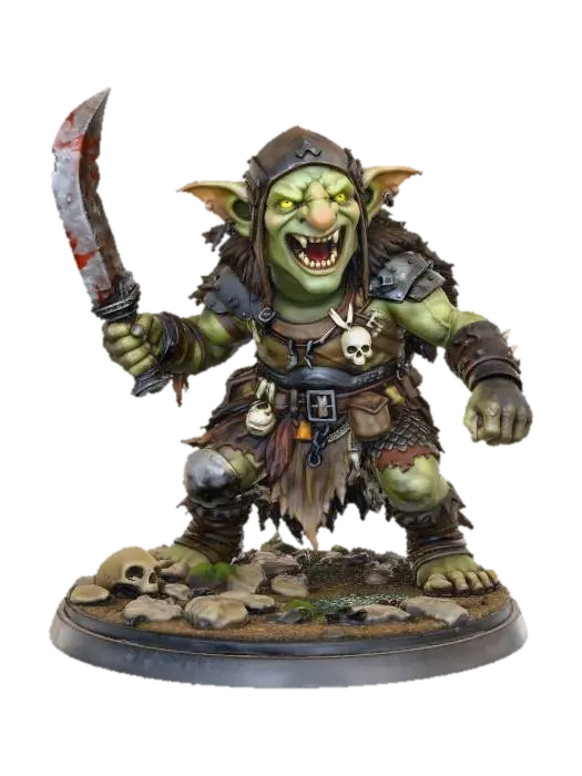 Wuerfelreise的Goblin Male — 使用 Meshy AI 3D 生成器制作，免费下载 FBX OBJ GLB STL