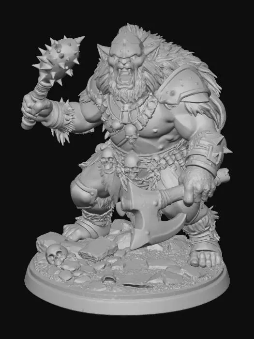 3D model for Bugbear Warrior Male