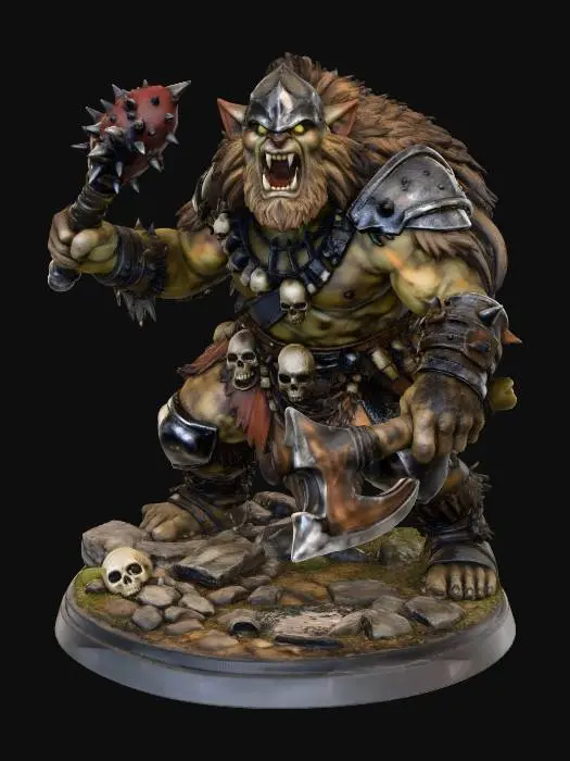3D model for Bugbear Warrior Male
