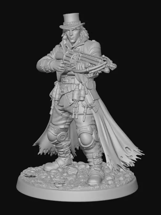 3D model for Hunter Revolver Crossbow Male