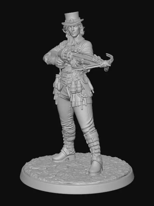 3D model for Hunter Revolver Crossbow Female