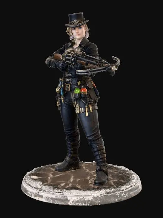 3D model for Hunter Revolver Crossbow Female