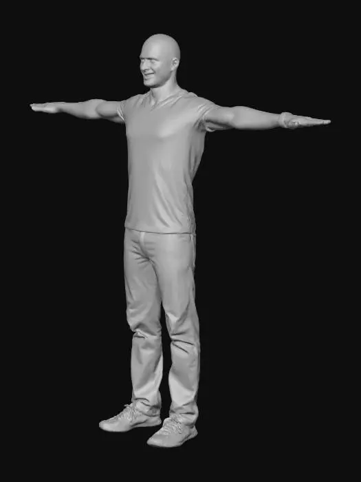 3D model for T-Pose Stance