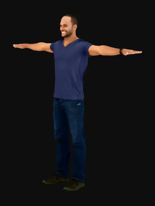 3D model for T-Pose Stance