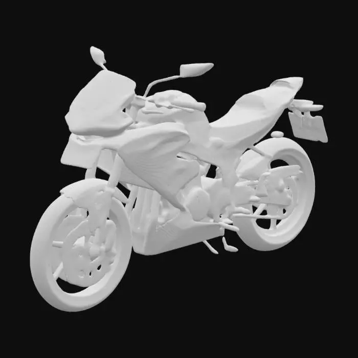3D model for A Suzuki motorcycle with a very realistic logo, the wheels can be edited and they should be symmetrical and round, have detailed brake discs and be perfect for the street with everything you need It should also have street tuning with rear lights, a nice front license plate, and red wheels and brake discs, which are also detailed.