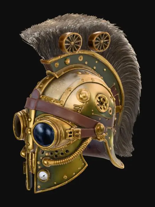 3D model for Steampunk Centurion Helmet