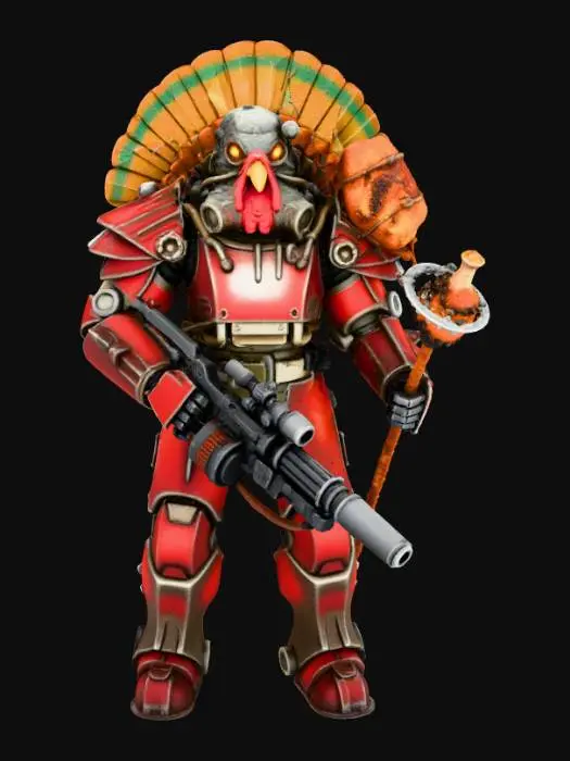 3D model for Cyber Turkey Warrior