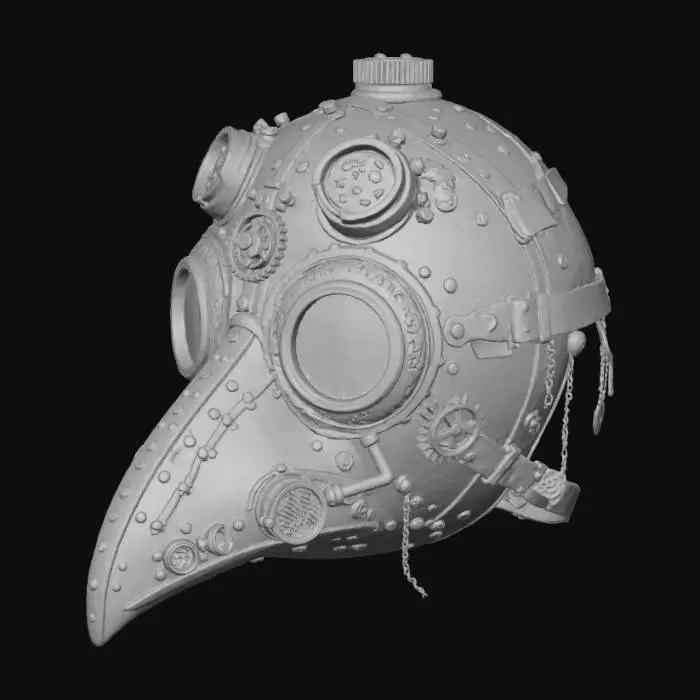 3D model for Steampunk Plague Doctor Mask