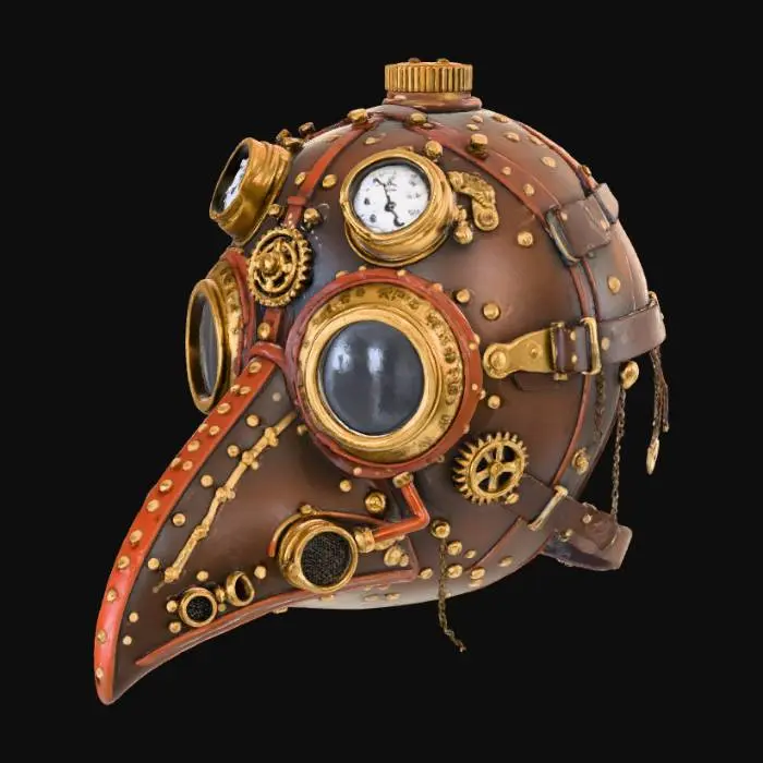 3D model for Steampunk Plague Doctor Mask