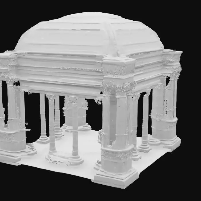 3D model for Um santuário de arena igual o qual Seiya de Pegasus luta contra Aldebaran bem grande com pilares