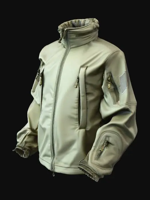 3D model for Only Green Tactical Jacket a-Pose