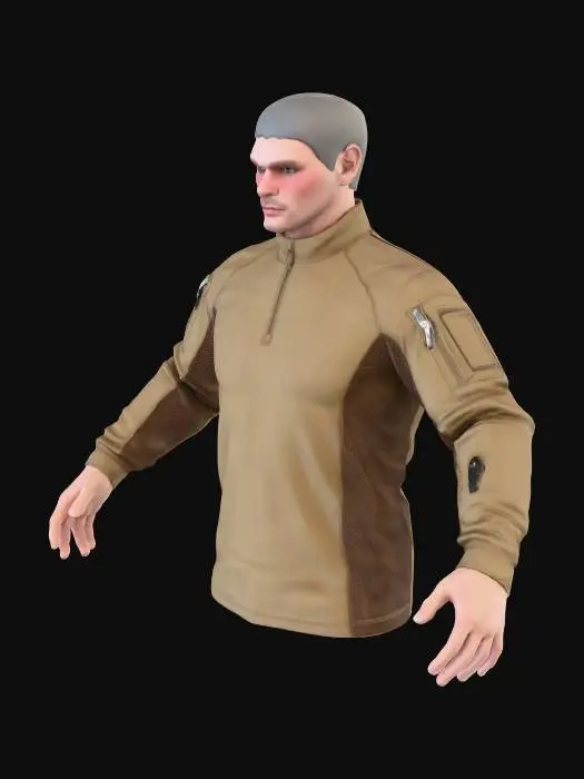3D model for No legs only Tactical Jacket Display