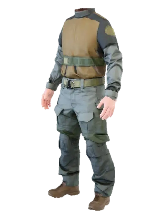 Model 3D Tactical Gear Display - Tacticalsuit, dibuat oleh AI