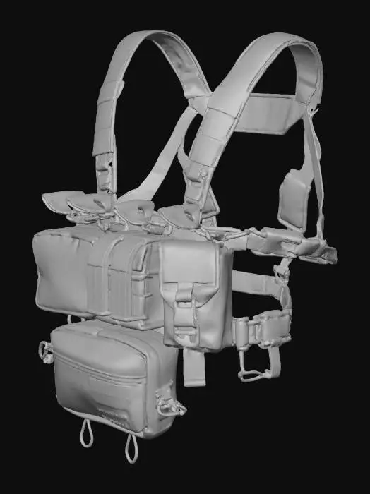 3D model for Tactical Gear Setup.