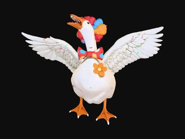 3D model for Clown Goose Celebration
