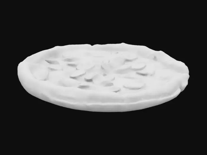 3D model for Neapolitan Pizza	Volcanic Slice: Pizza crust ripples like molten lava flowing from Vesuvius, pepperoni as glowing magma bubbles.