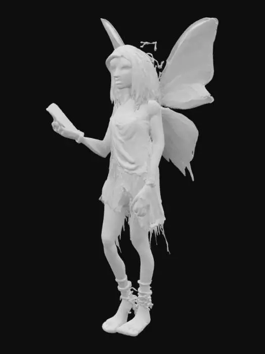 3D model for meta AI , facebook inspired monster zombie style full game figure fairy