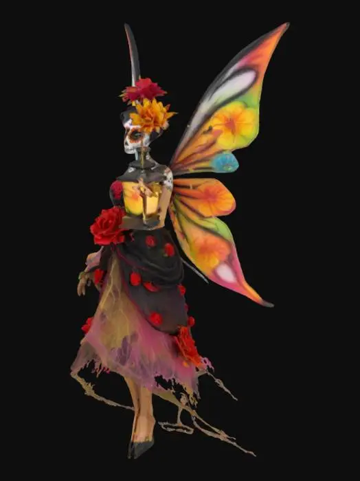 3D model for day of the dead inspired fairy
