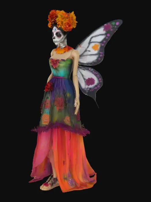 3D model for day of the dead inspired fairy
