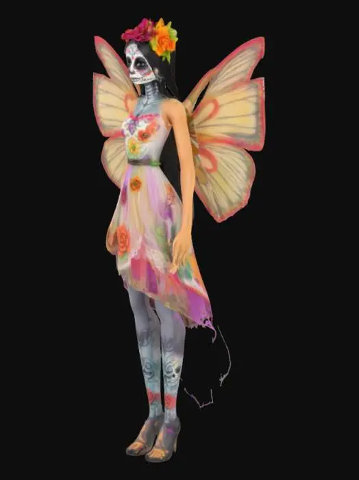 3D model for day of the dead inspired fairy