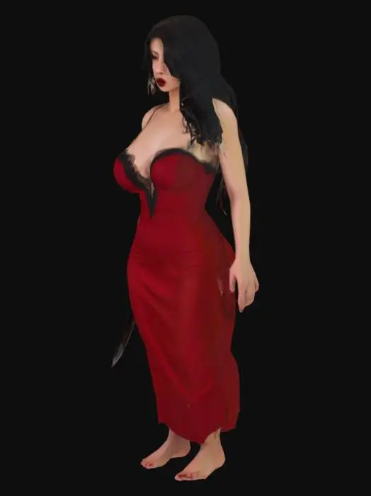 3D model for A sultry Spanglish siren who walks the line between passion and punishment. Her songs drip with desire, betrayal, and the kind of love you never recover from. She’s a tango in the dark, lipstick on a dagger, a lullaby with teeth.