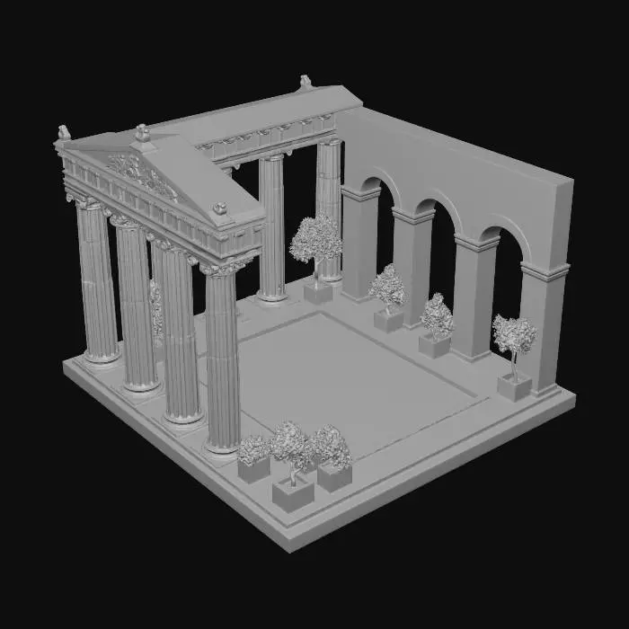 3D model for old temple
