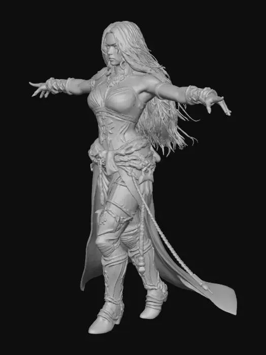 3D model for Moonlit Warrior