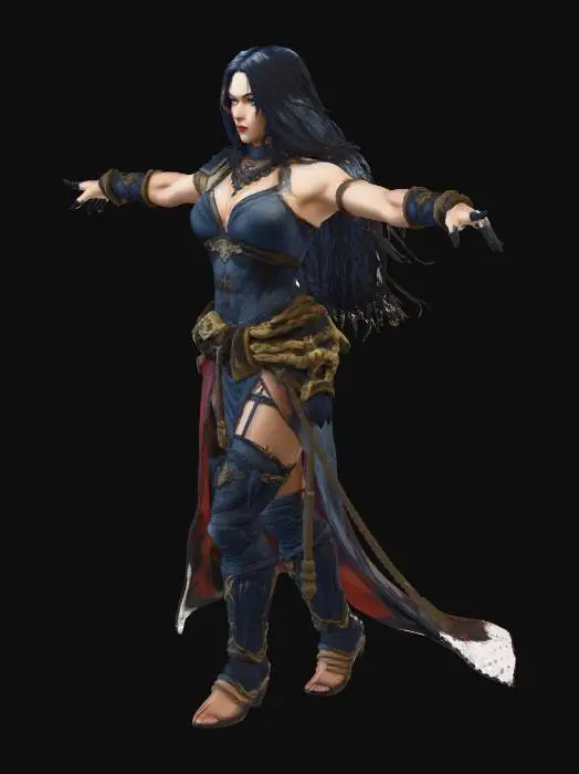 3D model for Moonlit Warrior