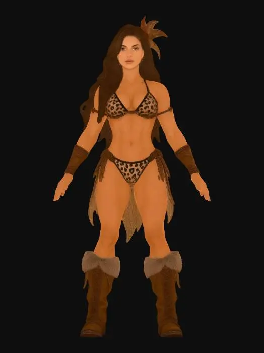 3D model for Leopard Warrior