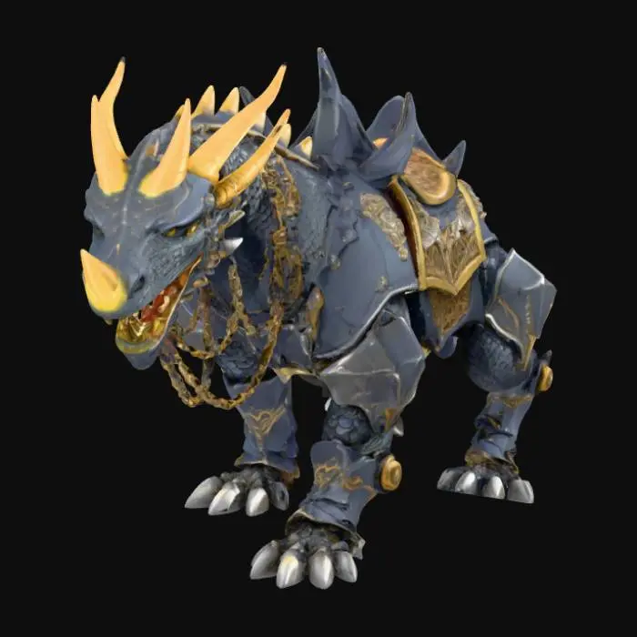 3D model for Armored Beast Rider