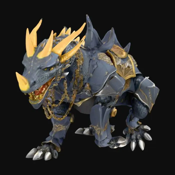 3D model for Armored Beast Rider