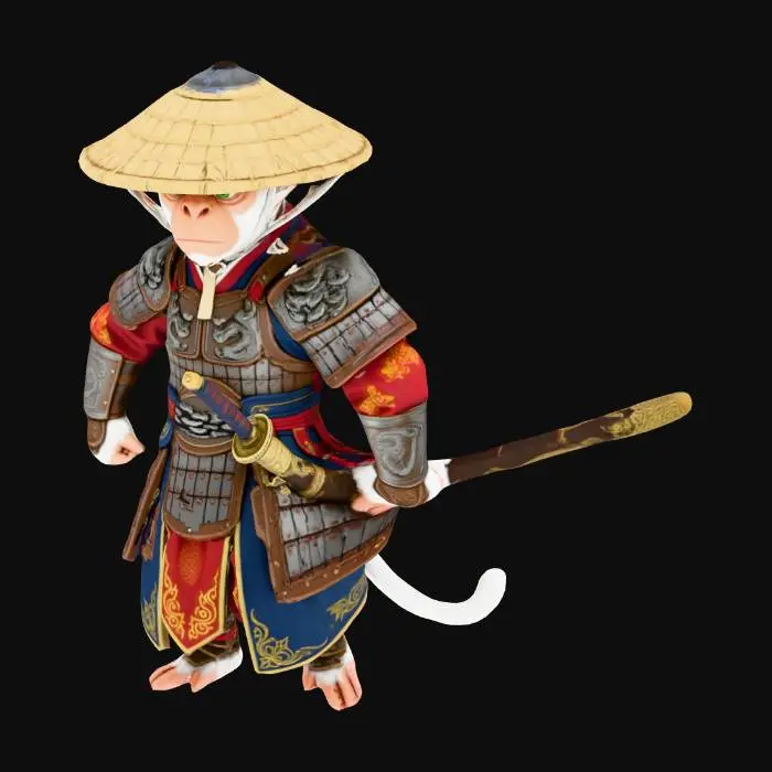 3D model for Asian Warrior Monkey