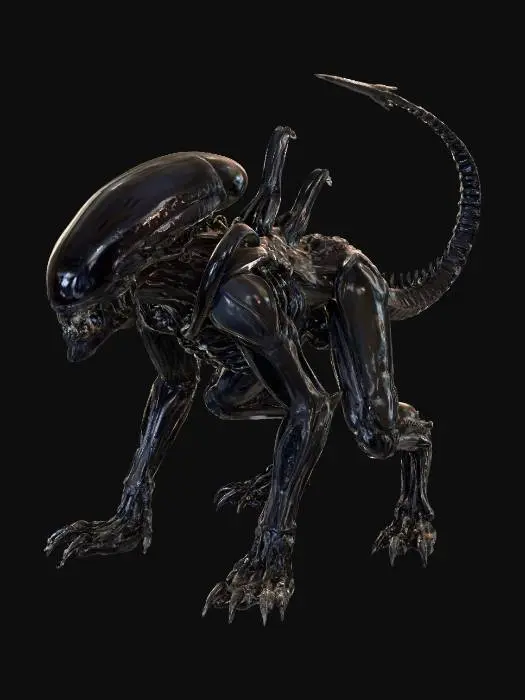 3D model for ein alien xenomoprh aus dem film alien. er läuft auf 4 beinen.