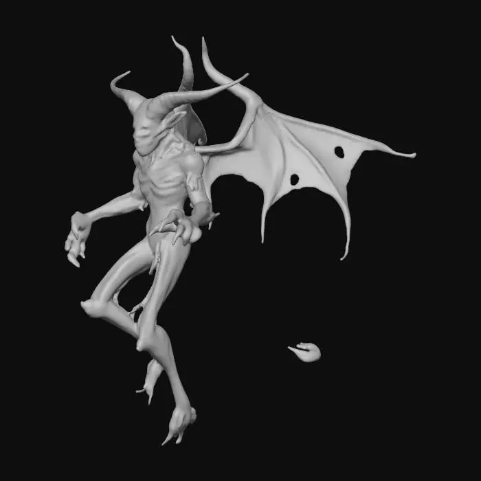 3D model for Shadowy shapeshifting imp