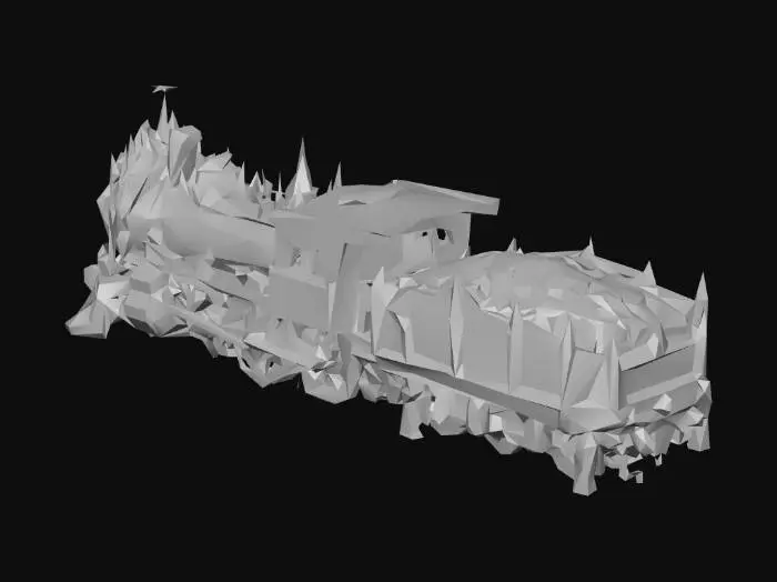 3D model for Gilded Steam Locomotive