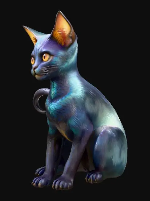 3D model for Winged Feline Enigma