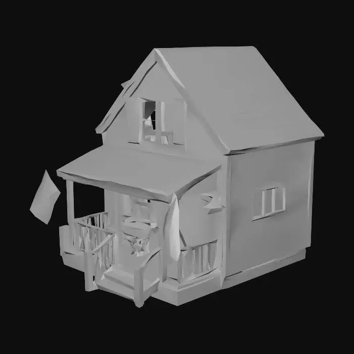 3D model for Seaside Cottage Floating