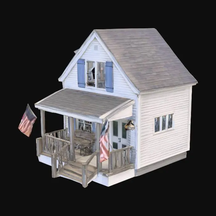 3D model for Seaside Cottage Floating