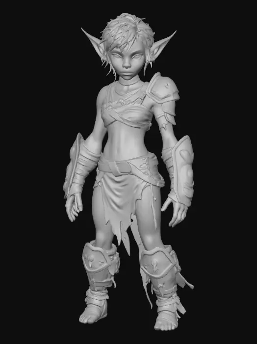 3D model for Verdant Warlord goblin