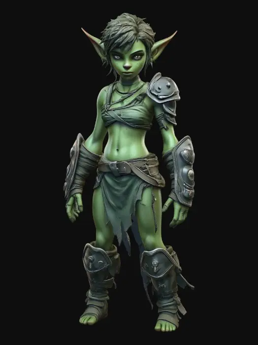 3D model for Verdant Warlord goblin