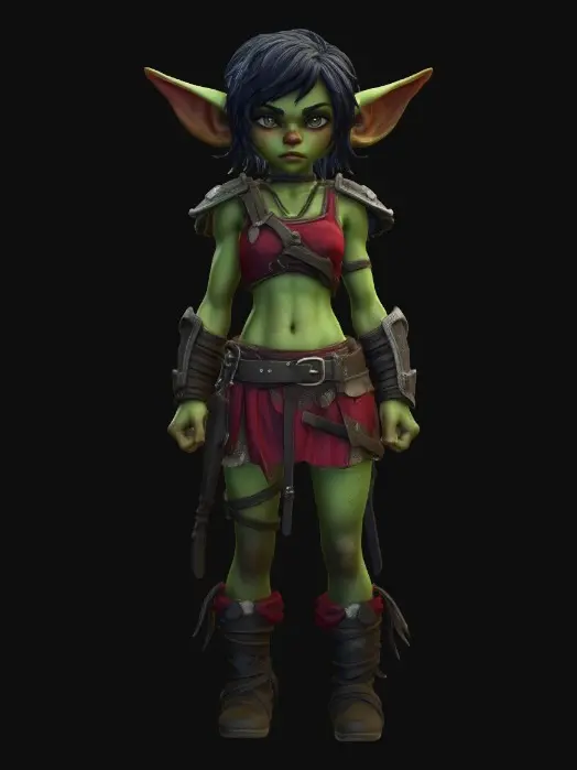 3D model for Emerald Marauder goblin