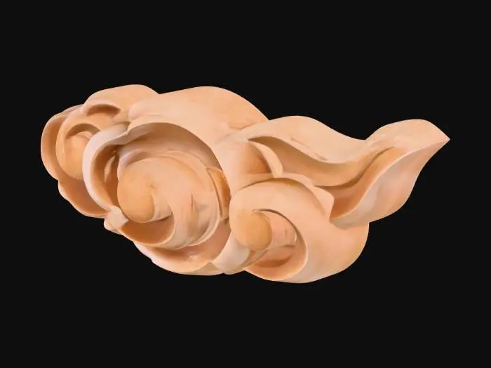 3D model for Wooden Cloud Art