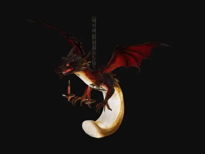 3D model for Dragon Chandelier 