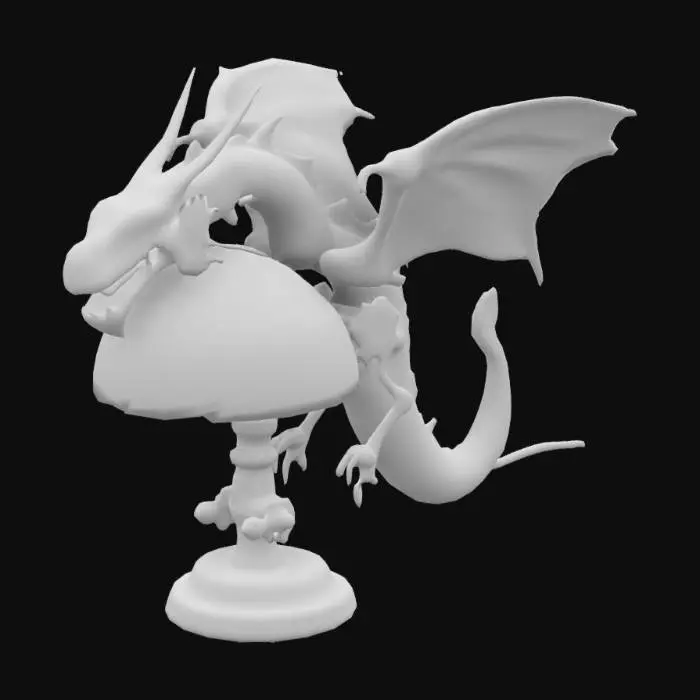 3D model for Mechanical Dragon Lamp Shade