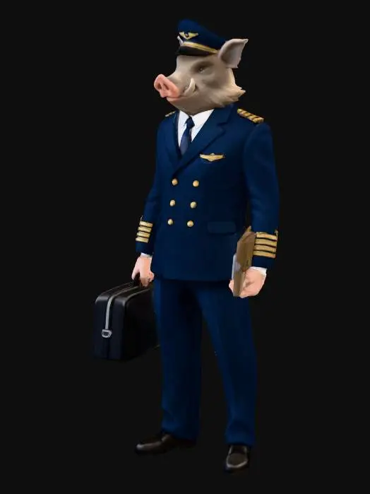 3D model for Captain Boar