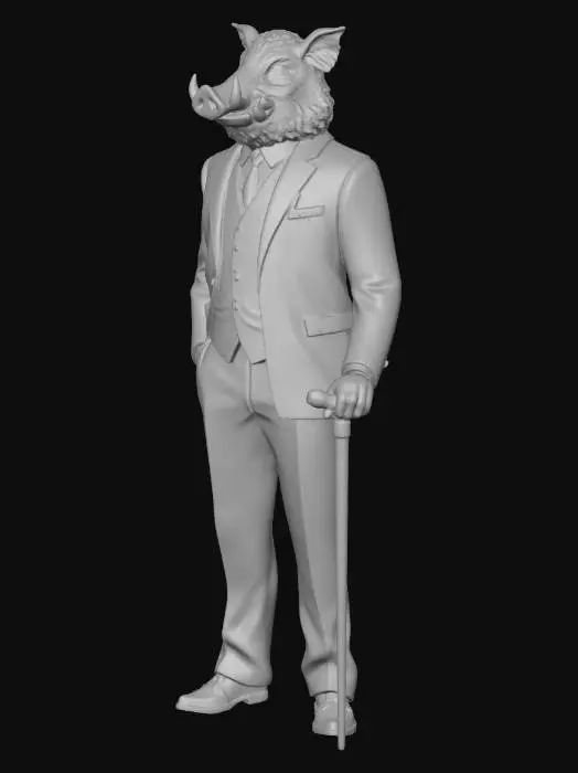 3D model for Dapper GentleBoar