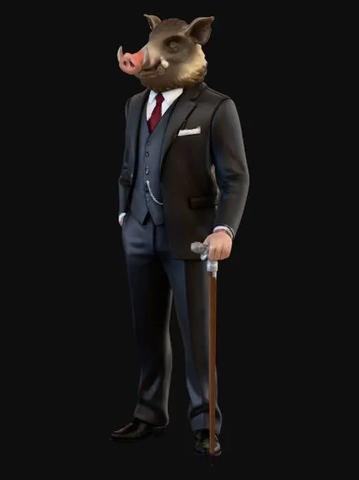 3D model for Dapper GentleBoar
