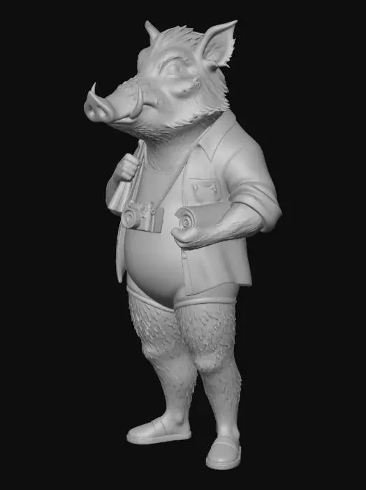 3D model for Beachside Bathing Boar