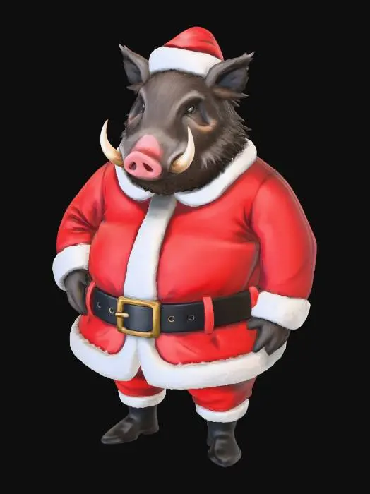 3D model for Santa Boar